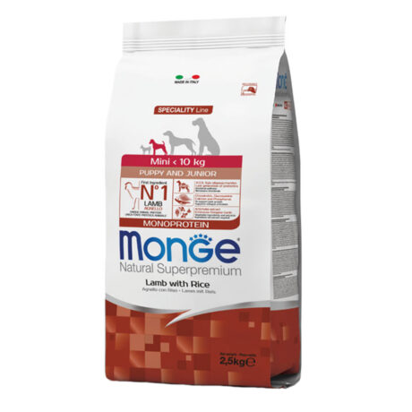 Monge Puppy Mini Lamb And Rice Ξηρά Τροφή Σκύλου 2.5kg