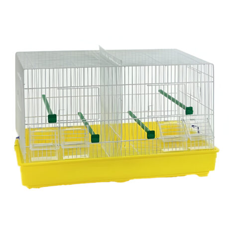 Domus Molinari Cova 2 Κλουβί Ζευγαρώστρα Ωδικών Πτηνών Κίτρινη 58x32x37cm