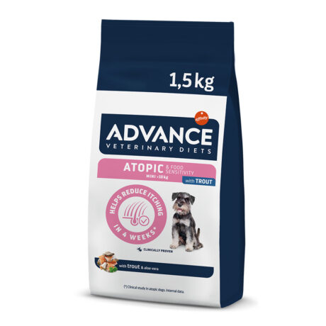 Advance Diet Dog Atopic Mini Senior Κλινική Ξηρά Τροφή Σκύλου με Πέστροφα 1.5kg