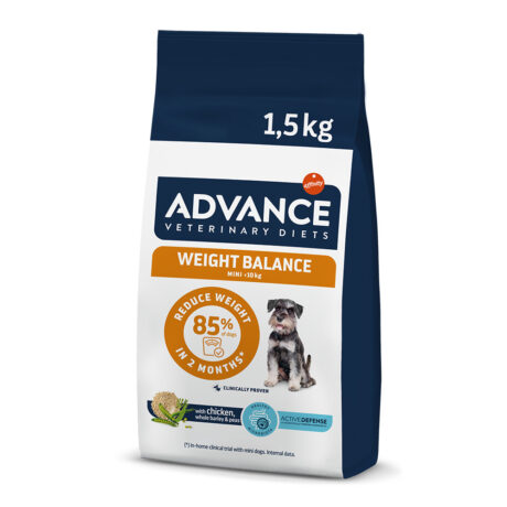 Advance Diet Dog Weight Balance Mini Κλινική Ξηρά Τροφή Σκύλου με Πουλερικά 1.5kg