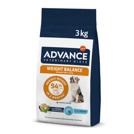 Advance Diet Dog Weight Balance Κλινική Ξηρά Τροφή Σκύλου με Πουλερικά 3kg