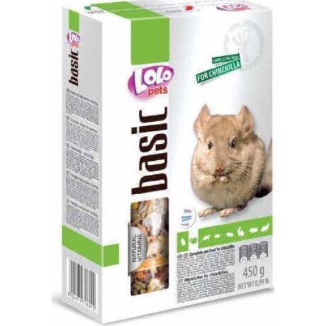 Lolo Pets Τροφή για Τσιντσιλά 450gr