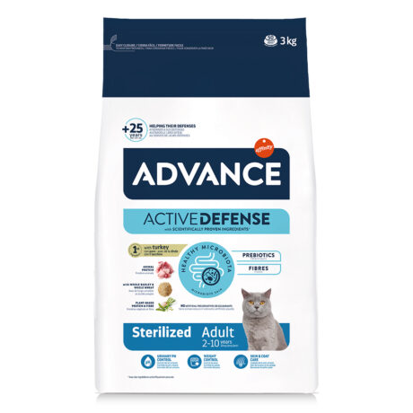 Advance Cat Sterilized Turkey Ξηρά Τροφή Γάτας με Γαλοπούλα 3kg
