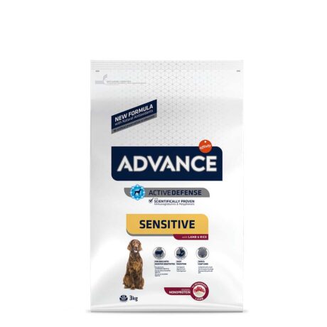 Advance Dog Sensitive Med/Max Lamb & Rice Ξηρά Τροφή Σκύλου με Αρνί & Ρύζι 3kg