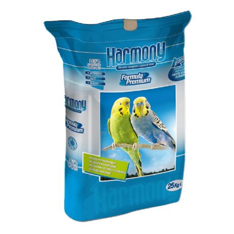 Harmony Multicolor Τροφή για Μικρούς Παπαγάλους με Μπισκότο Φρούτων 25kg