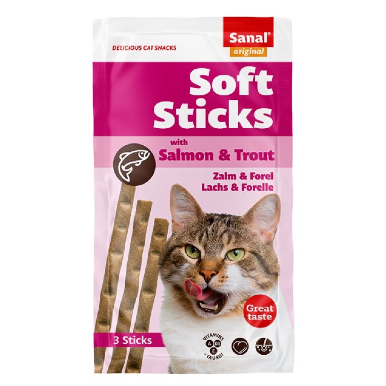 ΛΙΧΟΥΔΙΑ ΓΑΤΑΣ Sanal soft sticks salmon & trout-PETHELLAS