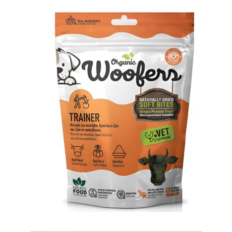 Nature's Food Organic Woofers Λιχουδιά Σκύλου με Μοσχάρι Μονοπρωτεϊνική 100gr