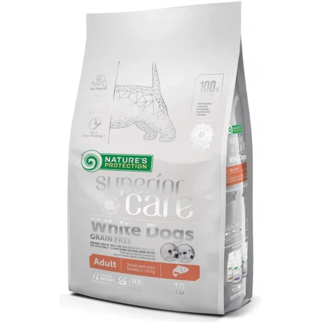 Nature's Protection White Dog Salmon Grain Free Adult Mini Ξηρά Τροφή Σκύλου με Σολομό 10kg