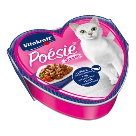 Vitakraft Poesie Κονσέρβα Γάτας Σάλτσα με Μπακαλιάρο, Ζυμαρικά & Ντομάτα 85gr