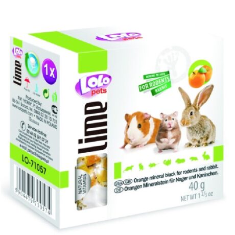 Lolo Pets Πέτρα Ασβεστίου Τρωκτικών με Πορτοκάλι 40gr