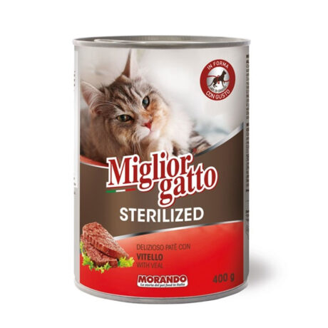 Morando Miglior Gatto Κονσέρβα Στειρωμένης Γάτας με Μοσχάρι 405gr