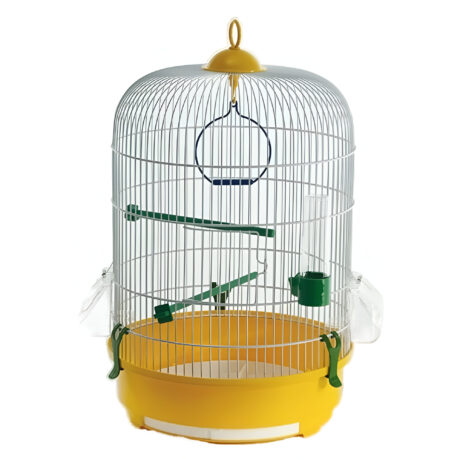 Domus Molinari Camelia Bianca Κλουβί Στρογγυλό Ωδικών Πτηνών 34x34x47cm