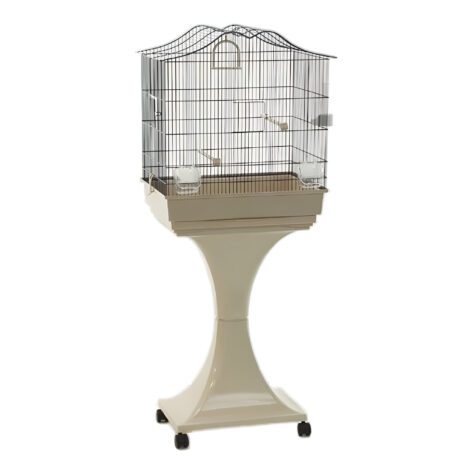 Domus Molinari Martina Κλουβί Ωδικών Πτηνών με Τροχηλάτη Κολώνα 56x37x64cm