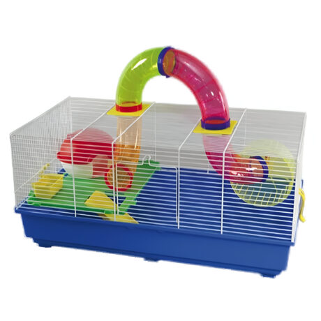 Domus Molinari Criceto Roddy Κλουβιά για Τρωκτικά με Λευκό Κάγκελο 58x32x24cm