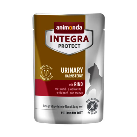 Animonda Integra Urinary Struvit Pouch Υγρή Τροφή Γάτας με Βοδινό 85gr