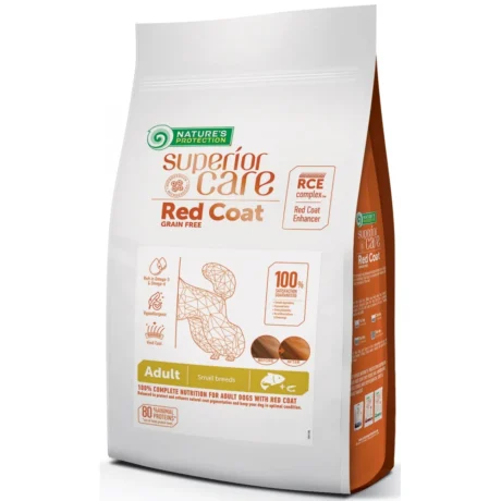 Nature's Protection Red Coat Salmon Grain Free Adult Mini Ξηρά Τροφή Σκύλου με Σολομό 1.5kg