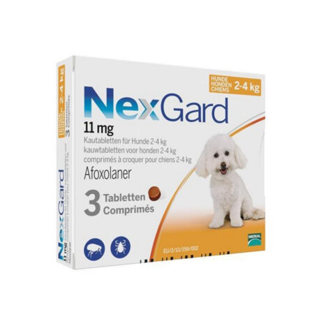 Nexgard Αντιπαρασιτικό Χάπι για Εξωπαράσιτα Σκύλων 2-4kg 11mg 3 Κάψουλες