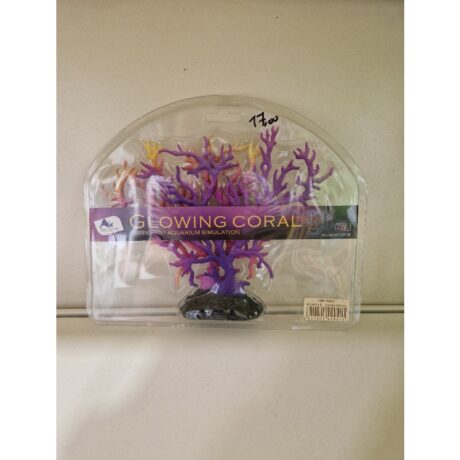 Deming Ζωντανό Κοραλλί Στολίδι με Βάση Μωβ