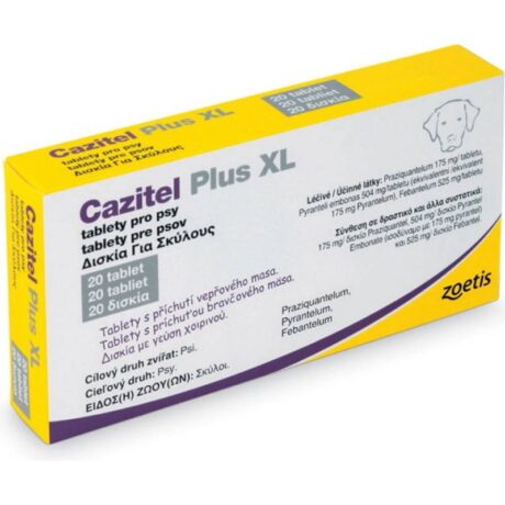 Cazitel Plus XL Αντιπαρασιτικό για Ενδοπαράσιτα Σκύλων 20 Κάψουλες