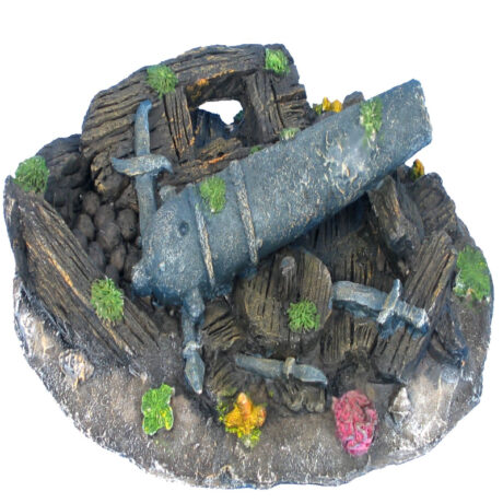 Pet Camelot Διακοσμητικό Ενυδρείου Κανόνι Ναυάγιο 20x15x6.50cm