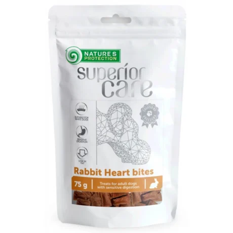 Nature's Protection Superior Care Rabbit Heart Bites Λιχουδιές Σκύλου με Κουνέλι 75gr