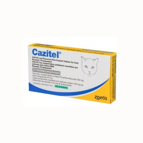 Cazitel Cat Αντιπαρασιτικό για Ενδοπαράσιτα Γάτας 24 Κάψουλες