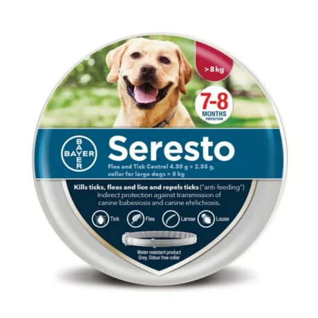 Bayer Seresto Αντιπαρασιτικό Περιλαίμιο Εξωπαράσιτων για Σκύλους άνω των 8kg