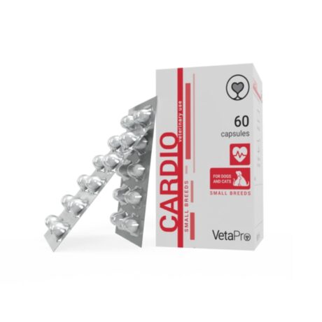 VetaPro Cardio Small Breeds Συμπλήρωμα Καρδιάς για Μικρόσωμους Σκύλους & Γάτες 60 Κάψουλες